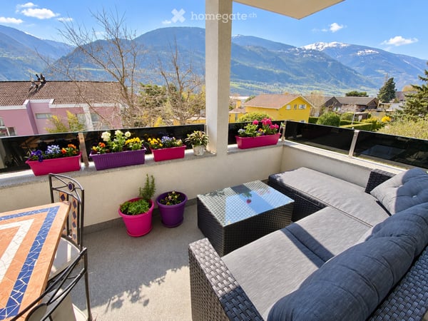 Magnifique appartement avec grand balcon à Sierre à louer. 1