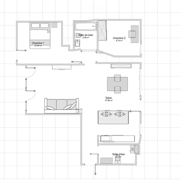 Superbe 3.5 pièces - 87m2 - Sion centre 3