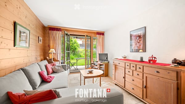 Appartement d'une pièce meublé avec terrasse aux Diablerets 4