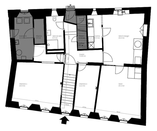 Appart. 4 pièces Maison vigneronne du 17e vieille ville 9