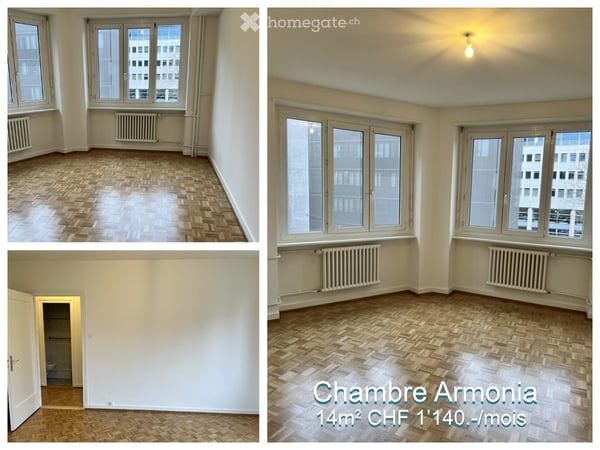 2 grandes chambres en colocation en face d'UniMail 1