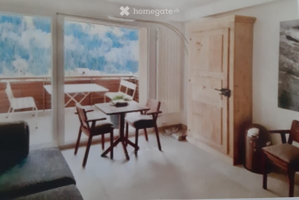 Studio meublé au centre de Champéry vue Dents-du-Midi 1