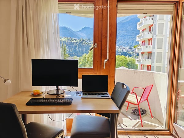 Möbiliertes 2.5-Zimmer-Studio mit Bergblick in Naters 12
