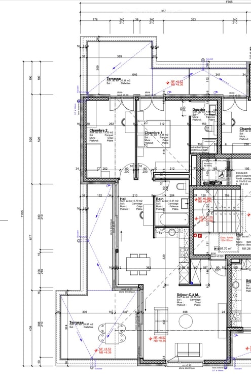A louer attique de 2.5 (61m2) avec vue sur les Châteaux 20