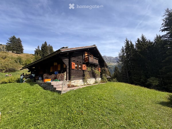 Chalet individuel authentique, saison hiver, Gryon Frience 1