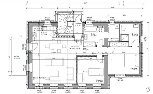 Appartement de standing au 1er avec balcon (3.5 pcs) 8