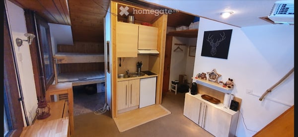 Studio meublé avec mezzanine à louer à lannée  Anzère 2