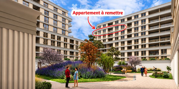 6 pièces 132 m2, 7e étage, 4 chambres, 2 balcons, vue Salève 1