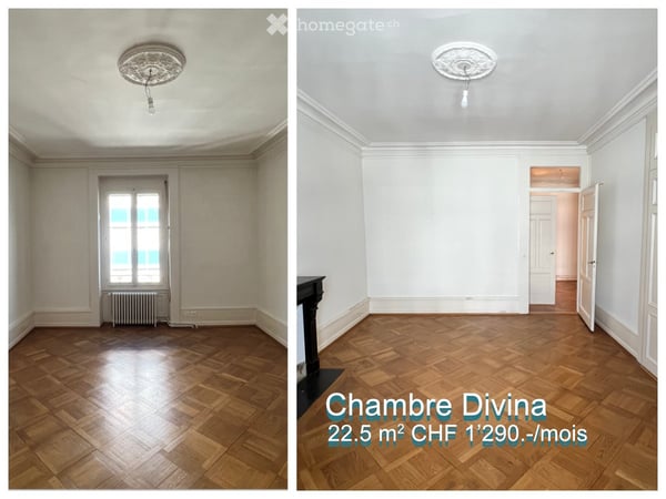 Grande chambre en colocation en centre ville 1