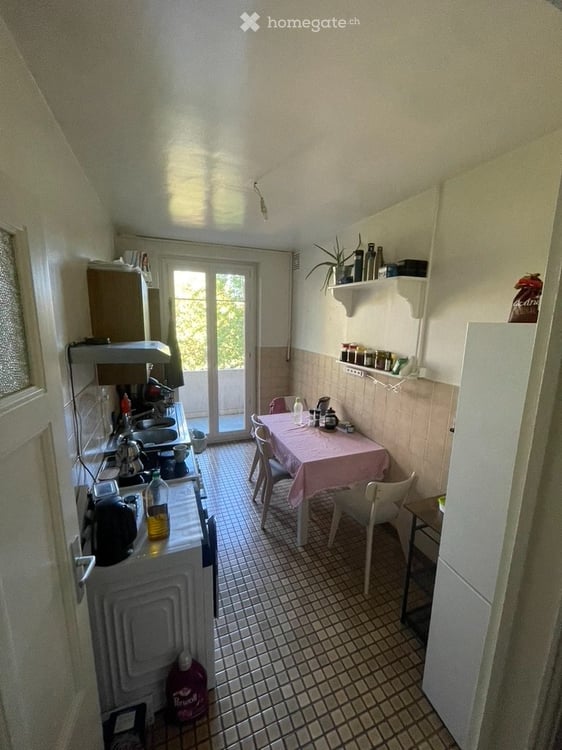 Joli 2,5 pièces à Servette balcon vue parc, au calme 2