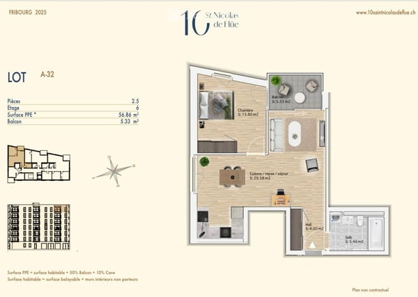 Moderne 2.5-Zimmer-Neubauwohnung mit Balkon 5