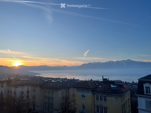 3,5p à louer au coeur de Lausanne - Vue Lac 1