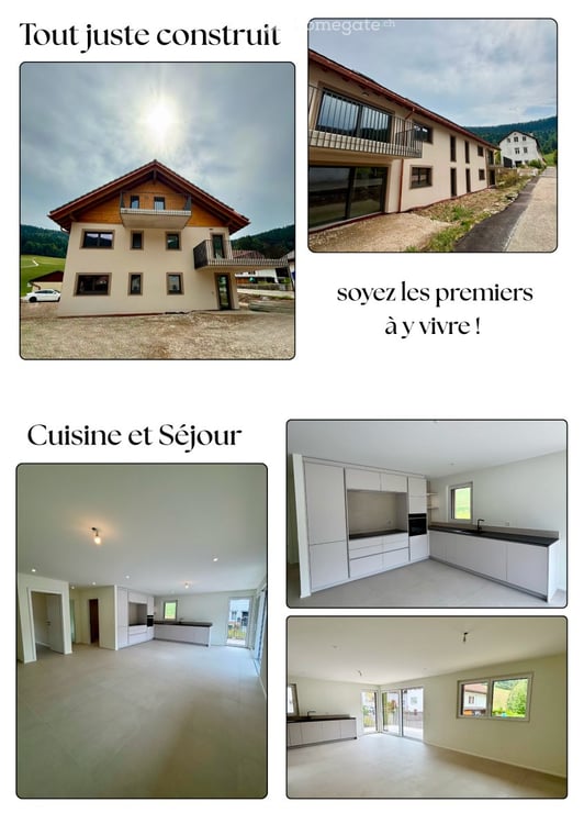 Appartement neuf à louer de 4.5 pièces à St-Sulpice NE 1