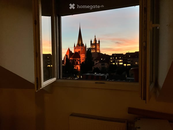 Loft Lausanne vue cathédrale 5