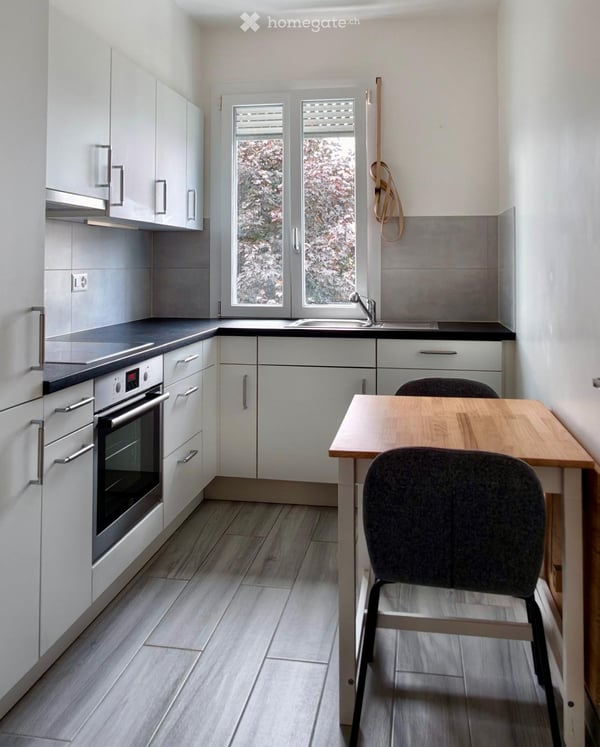 1,5 pièce meublé avec balcon terrasse/jardin - 1004 Lausanne 2