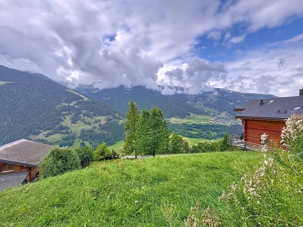 Terrain à bâtir de 459 m² à Sarreyer, vue plongeante sur la vallée 13
