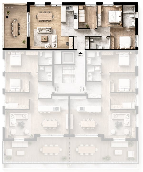 Magnifique appartement en attique de 4.5 pièces à Versegères 13