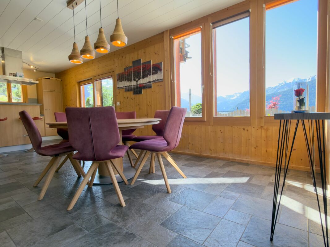 Magnifique maison avec vue panoramique sur les Alpes