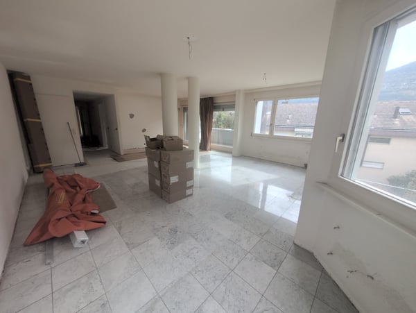 Petit bijou ! À louer, bel appartement de 4.5 pièces avec balcons, EN COURS DE RENOVATION, à Sion ! 4