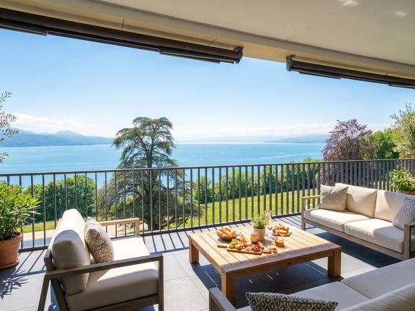 Magnifique attique de 5.5 pièces à vendre avec vue exceptionnelle sur le lac Léman 1
