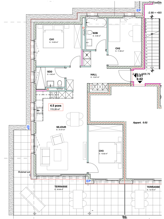 Nouvelle résidence à Savièse - Appartement 4.5 pièces neuf à louer 10