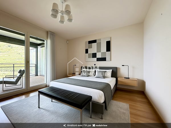 Sion, appartement 3.5 pièces, vue imprenable sur la vallée du Rhône 1