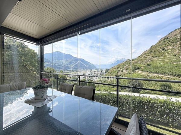 Sion, appartement 3.5 pièces, vue imprenable sur la vallée du Rhône 10