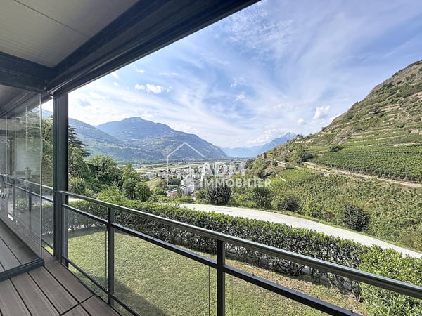 Sion, appartement 3.5 pièces, vue imprenable sur la vallée du Rhône 12