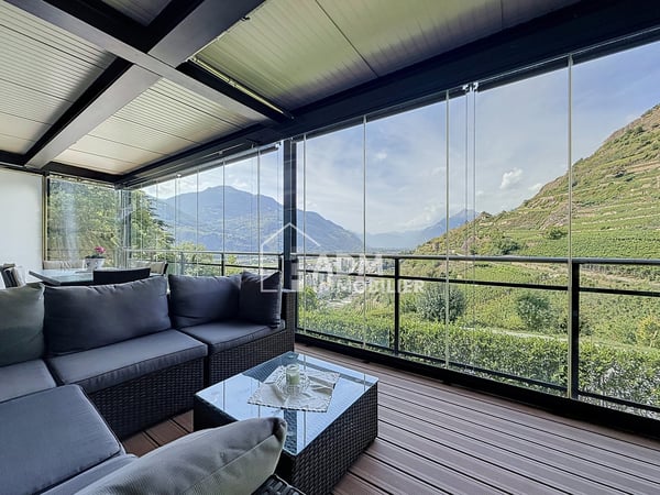 Sion, appartement 3.5 pièces, vue imprenable sur la vallée du Rhône 11