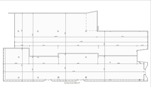 Local commercial 430m2 rue commerçante 3