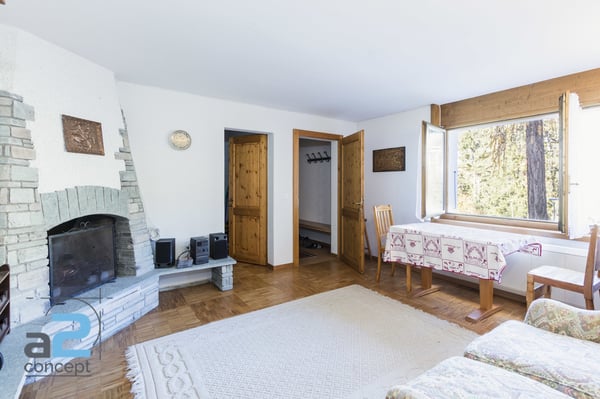 Au coeur de Crans et en bordure du golf, chalet de deux logements 13