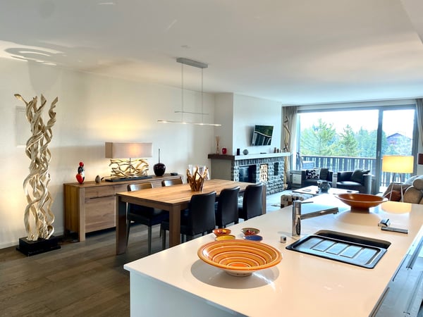 LOCATION SEMAINE 1.5 pièces de standing à deux pas du centre de Crans 1