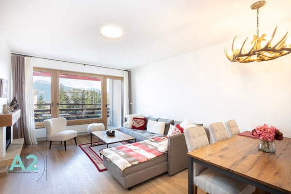 Magnifique  1.5 pièces dans le centre de Crans-Montana Location Année 1