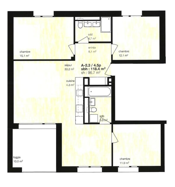 Location à l'année: appartement neuf au coeur du village de Montana 2