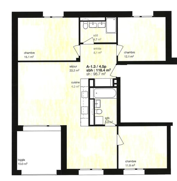 Location à l'année: appartement neuf au coeur du village de Montana 1