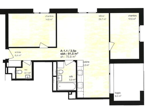Location à l'année: appartement neuf au coeur du village de Montana 1