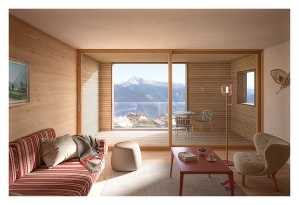 Location à l'année: appartement neuf au coeur du village de Montana 5