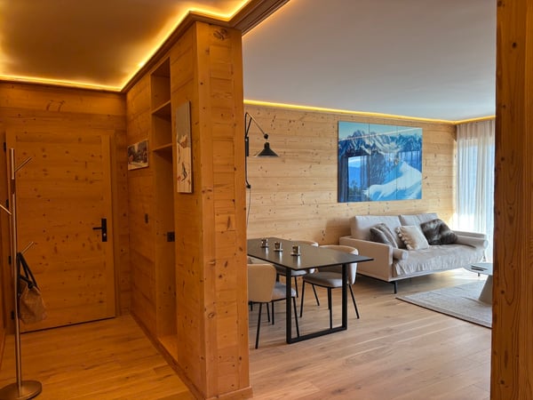 Appartement rénové en plein centre de Crans à louer à l'année 2