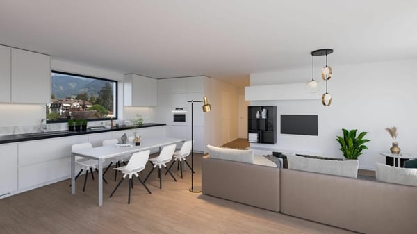 PPE Traménaz lot 237-16 appartement 1.5 pièces au dernier étage 8