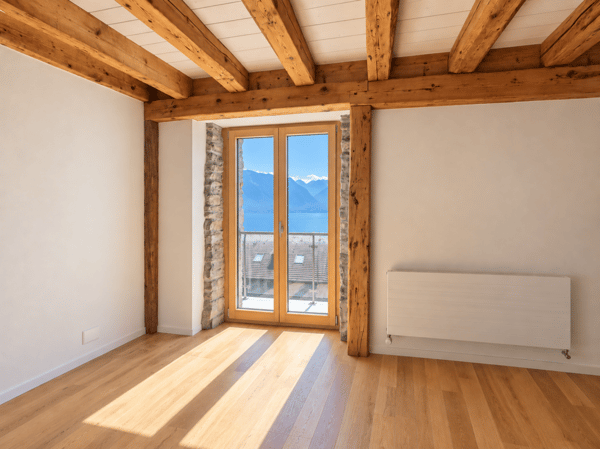 Historique grange rénovée à Chamby avec vue sur le lac et les montagnes 6