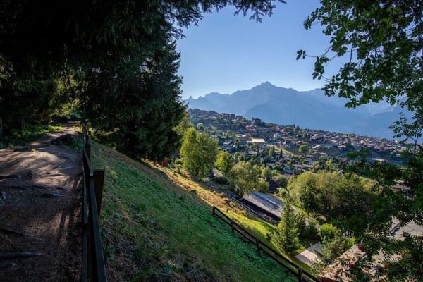 Terrain constructible, libre de mandat à côté du Bisse 1