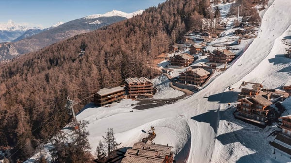 Appartement neuf de haut standing ski in ski out à Veysonnaz en rez 3