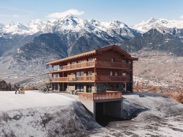 Appartement neuf de haut standing en attique ski in ski out à Veysonnaz 4