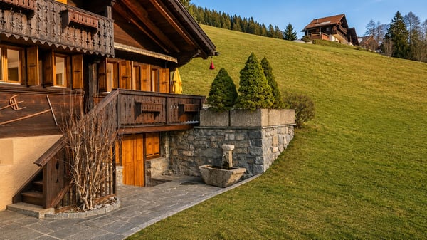 C’est exactement le genre de chalet que l’on imagine quand on rêve de la Suisse. 3