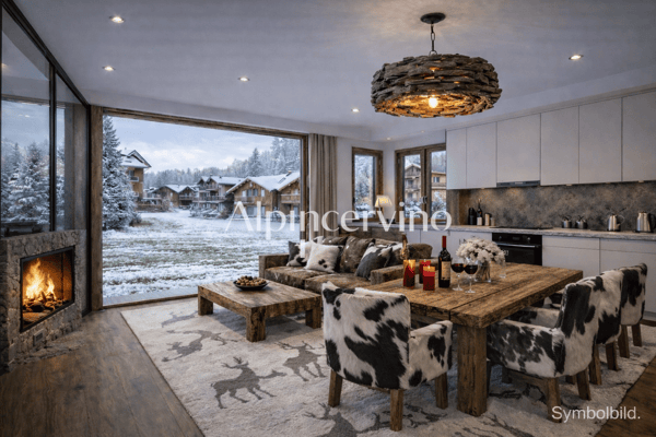 Moderne 3.5-Zimmer-Wohnung mit Terrasse in Zermatt (Erstwohnung) 1