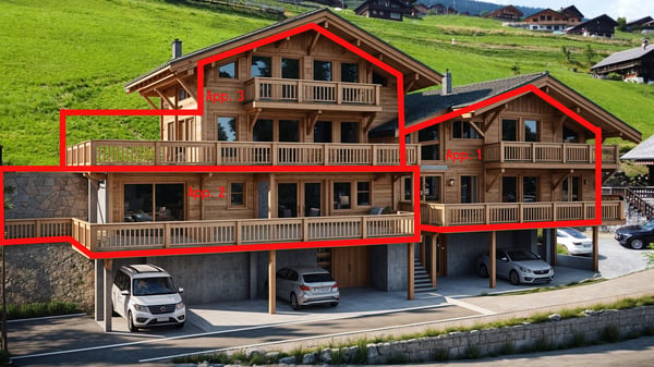 Wohnung 4.5 Zimmer in einem neuen Chalet in Val-d'Illiez 2