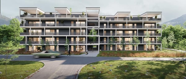 Cadre de vie idyllique à Aproz : Votre 1.5 pièces neuf entre Nature et Ville 2