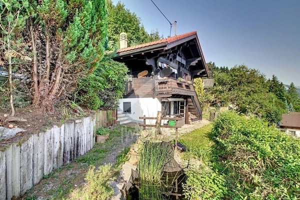 Chalet en madriers, vue lac Léman et montagnes - Vente aux étrangers OK 9