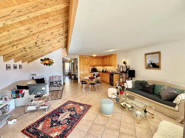 Hypercentre de Montana! Appartement 1,5 pièces avec vue, balcons et au calme / Ref. 1207-680 11