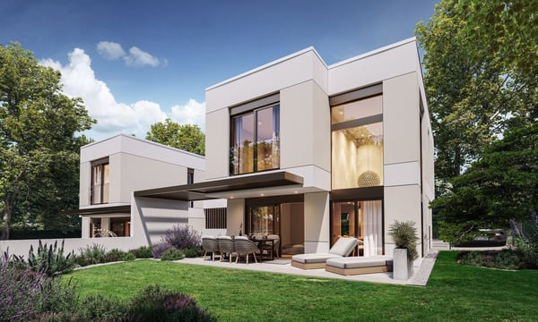 Deux villas contemporaines à Vésenaz 1